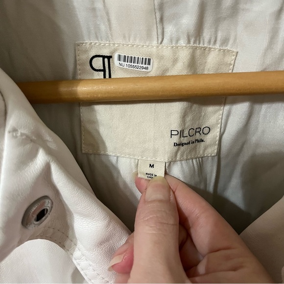 NEW Pilcro Faux-Leather Biker Vest Medium Edgy Baddie - Picture 4 of 14